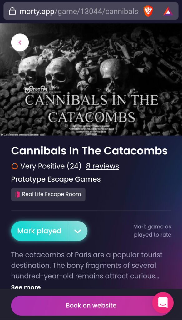 overview of Cannibals in the Catacombs on Morty